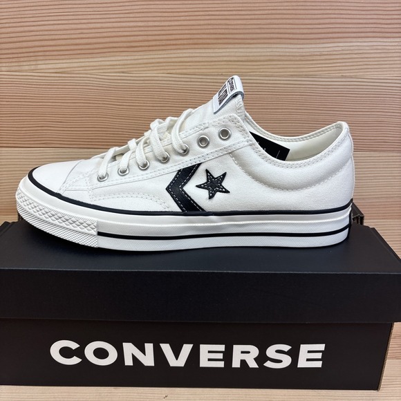 Converse Other - Converse Star Player 76 Low Canvas Shoes  Vtg White A01608C Men Sz 9 Woman 10.5